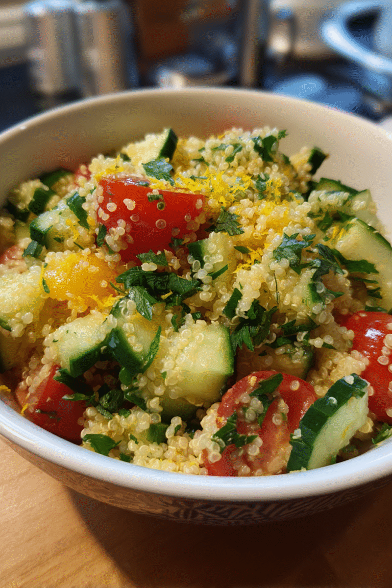 Lemon Quinoa Tabbouleh