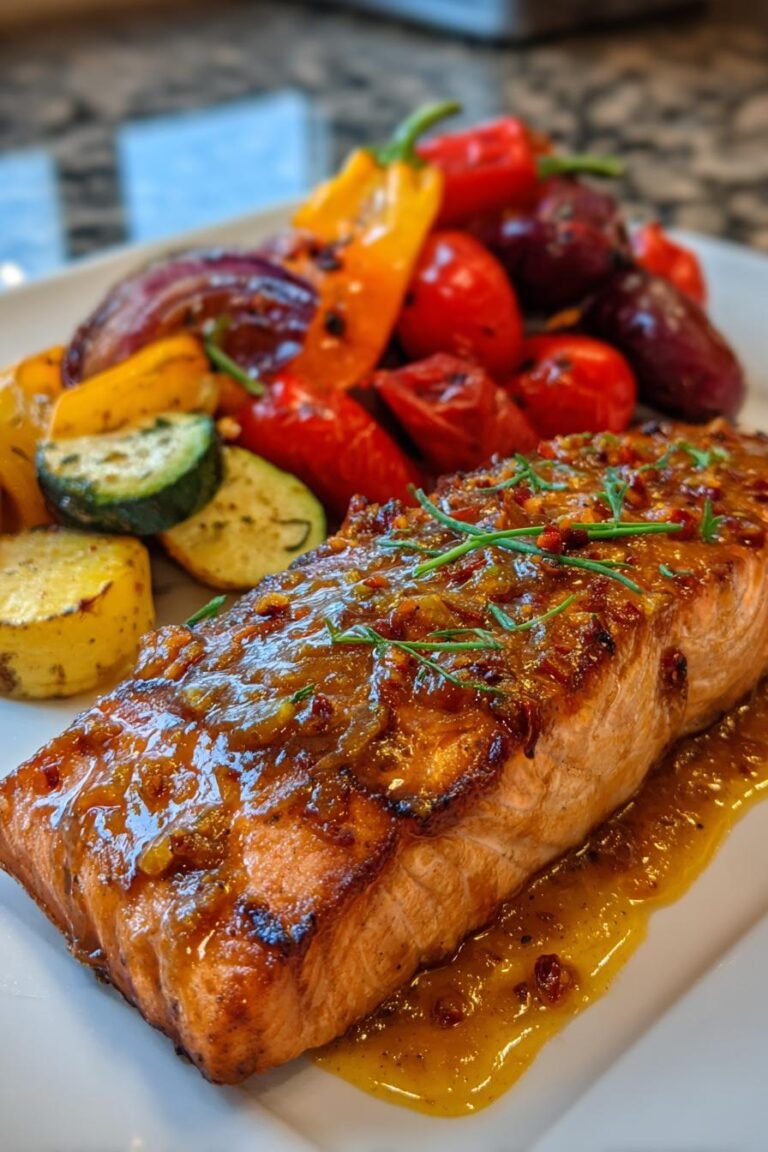 Maple Dijon Glazed Salmon