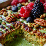 Matcha Latte Baked Oats