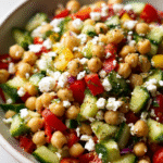 Mediterranean Chickpea & Feta Salad