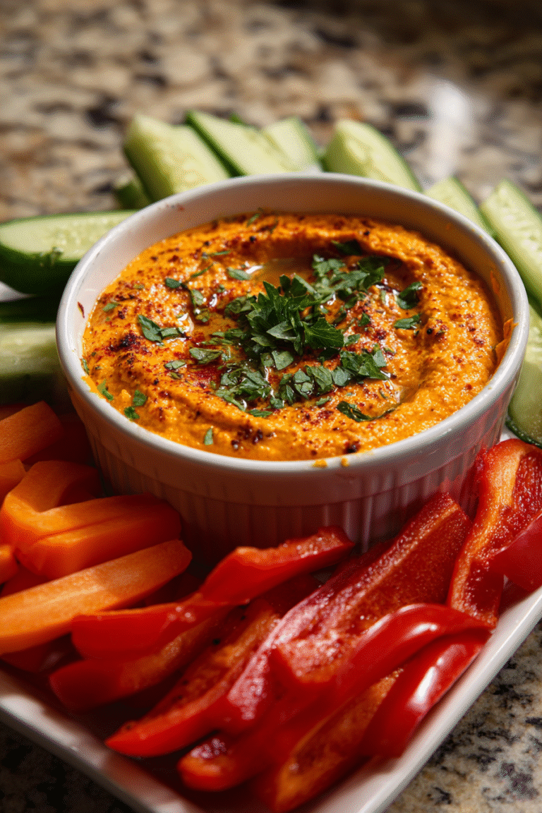 Moroccan Spiced Carrot Dip