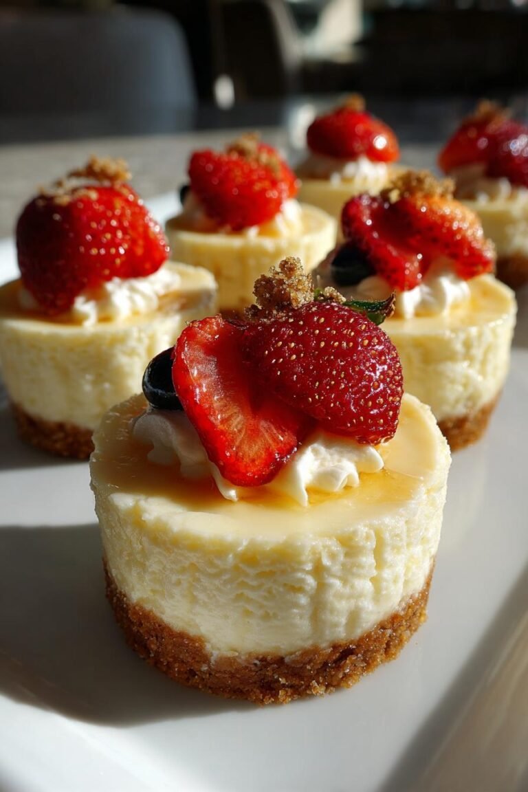 No-Bake Mini Cheesecakes