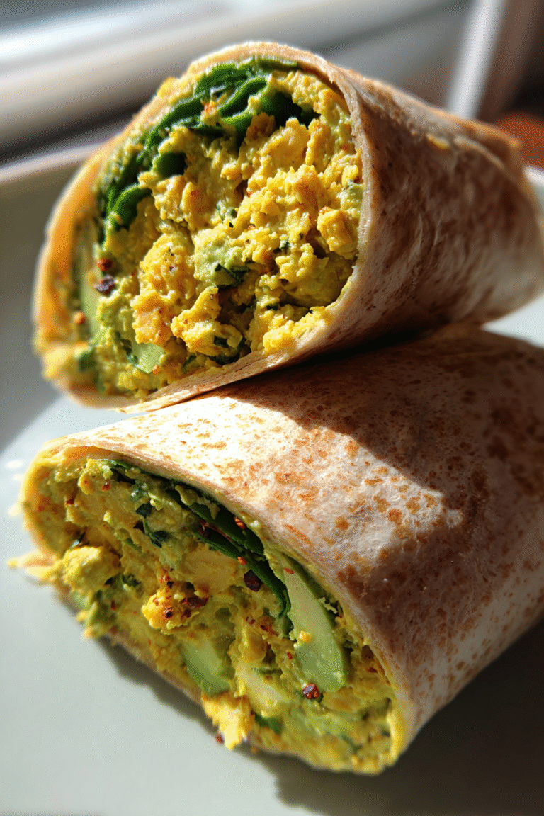 Smashed Chickpea & Avocado Wraps