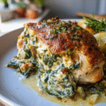 Spinach Artichoke Stuffed Chicken