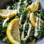 Tahini Lemon Kale Caesar