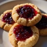 Thumbprint jam cookies