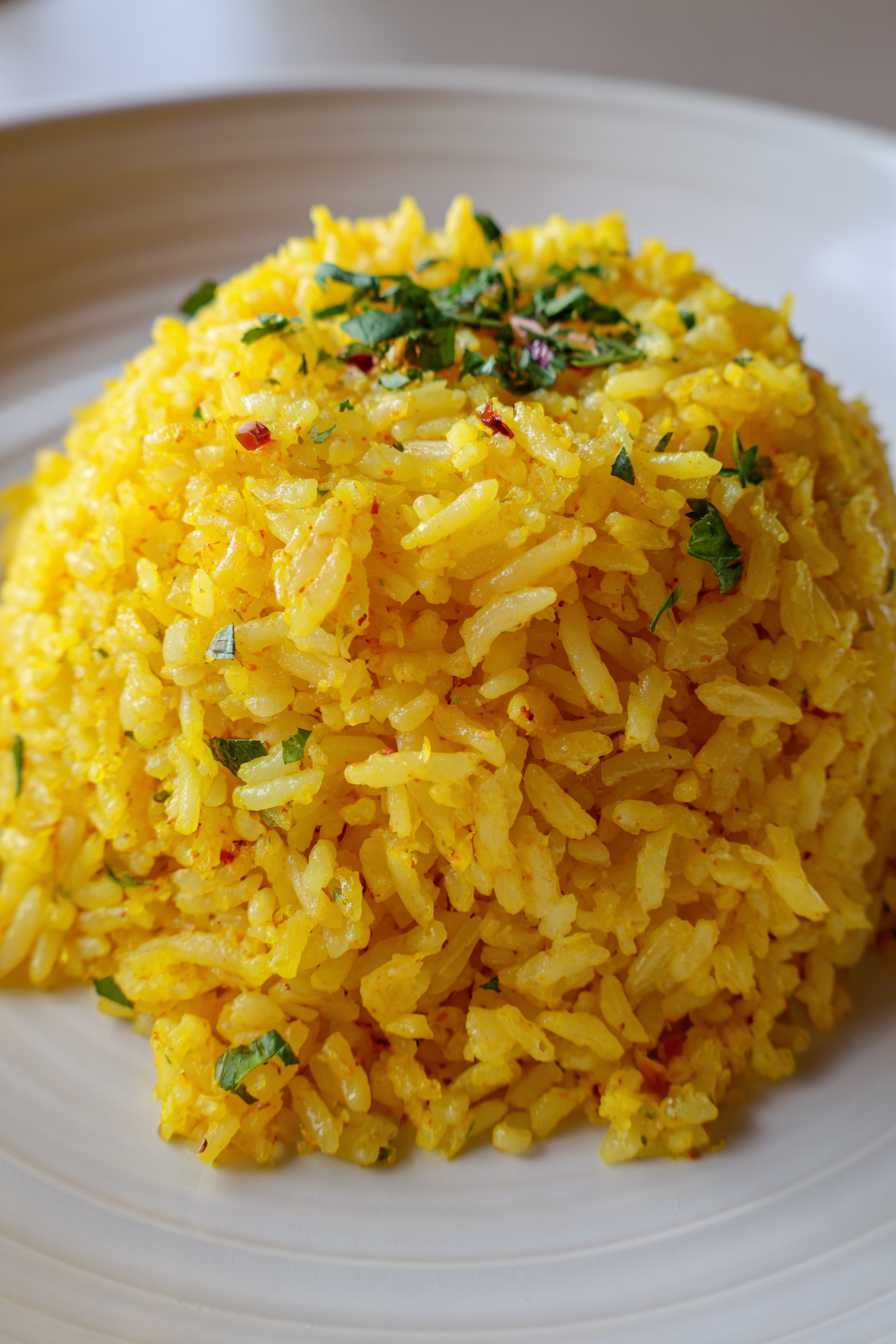 Turmeric Coconut Rice Pilaf