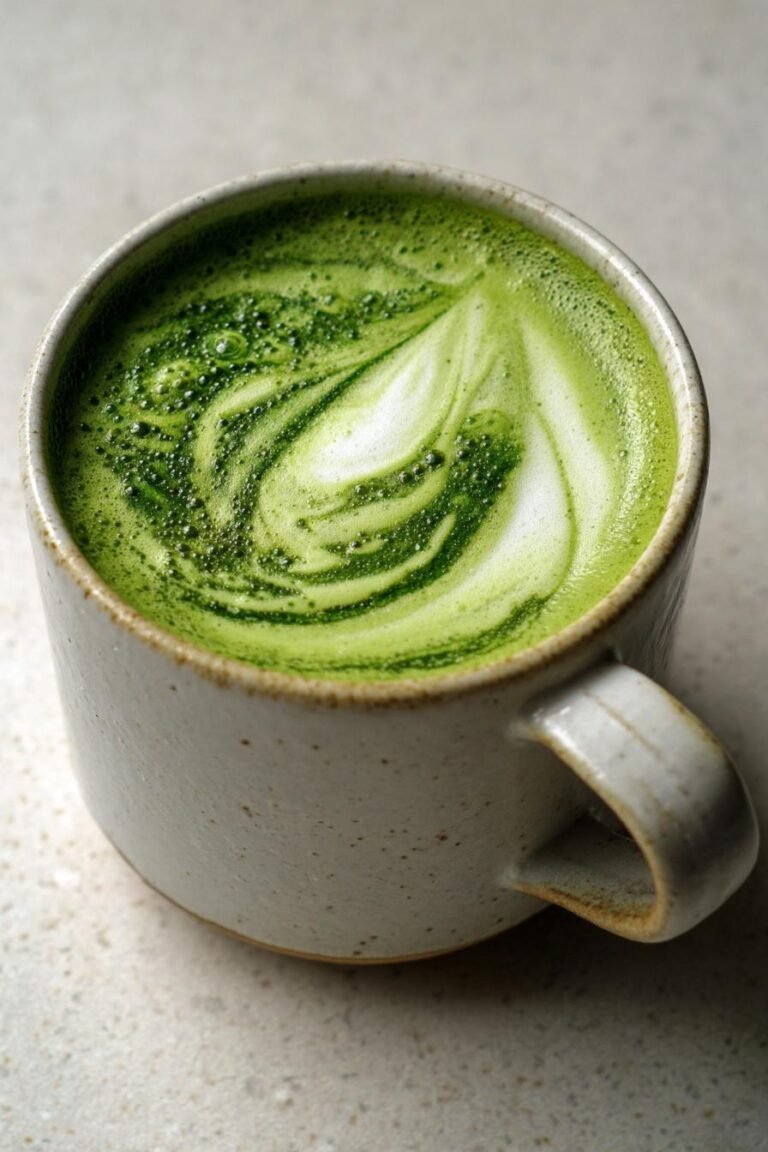 Whipped matcha latte
