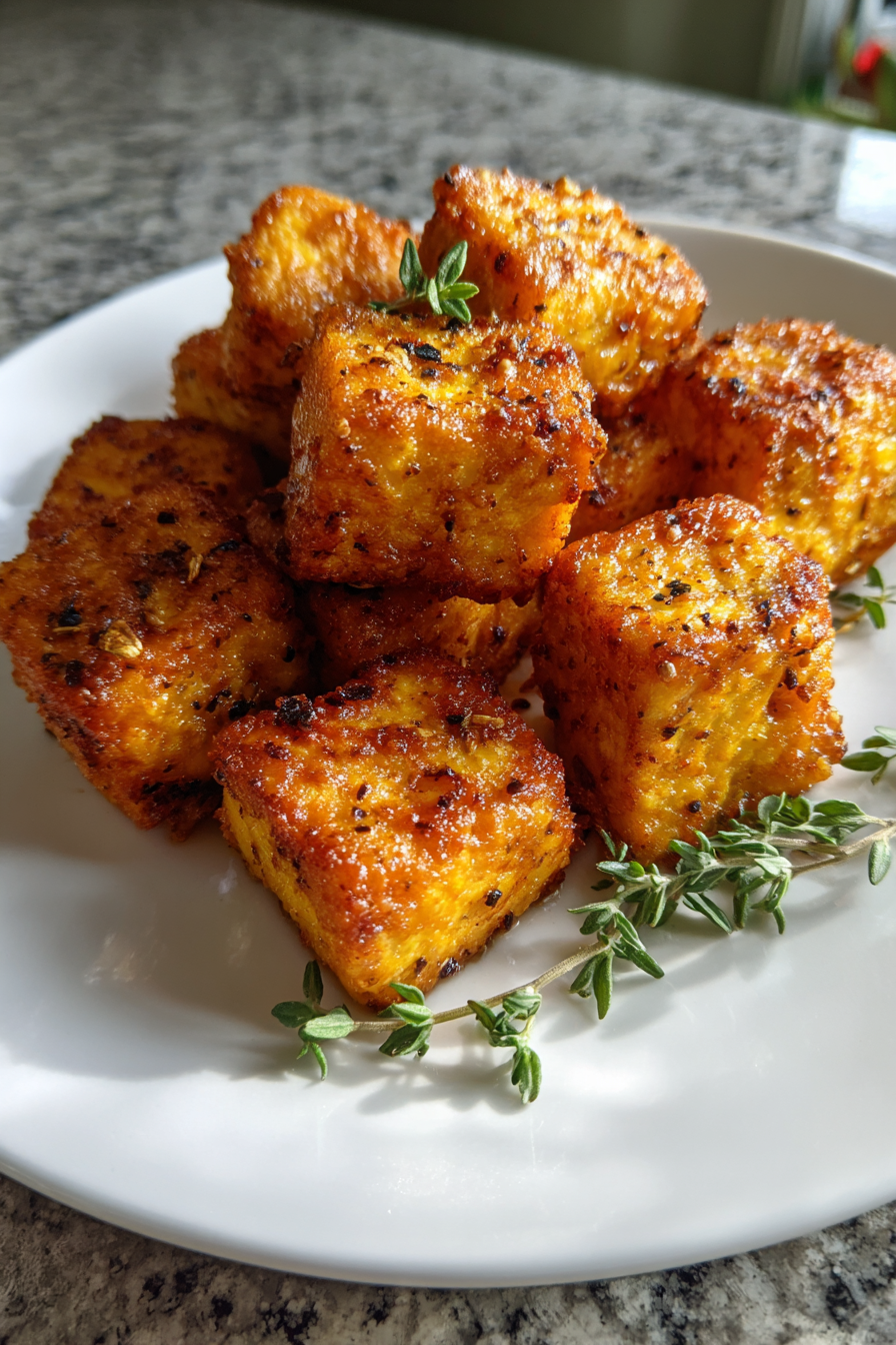 air fryer tofu bites