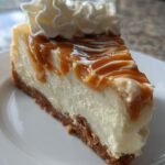 caramel snowflake cheesecake