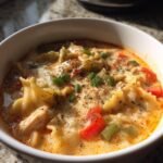 chicken lasagna soup