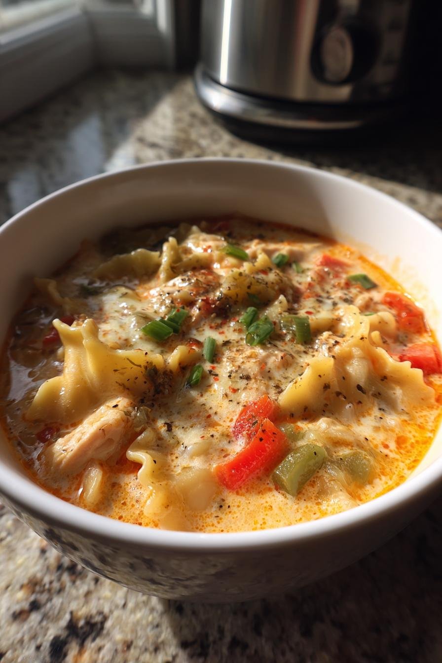 chicken lasagna soup