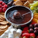 chocolate fondue dessert