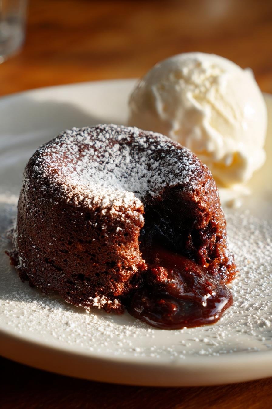 chocolate lava cake for two