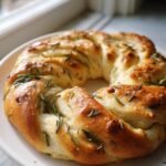 cozy rosemary focaccia wreath