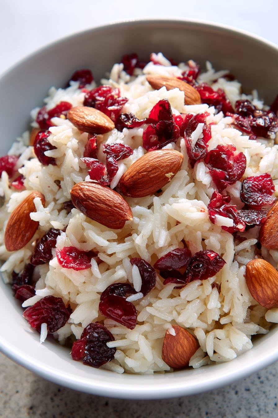 cranberry almond rice pilaf