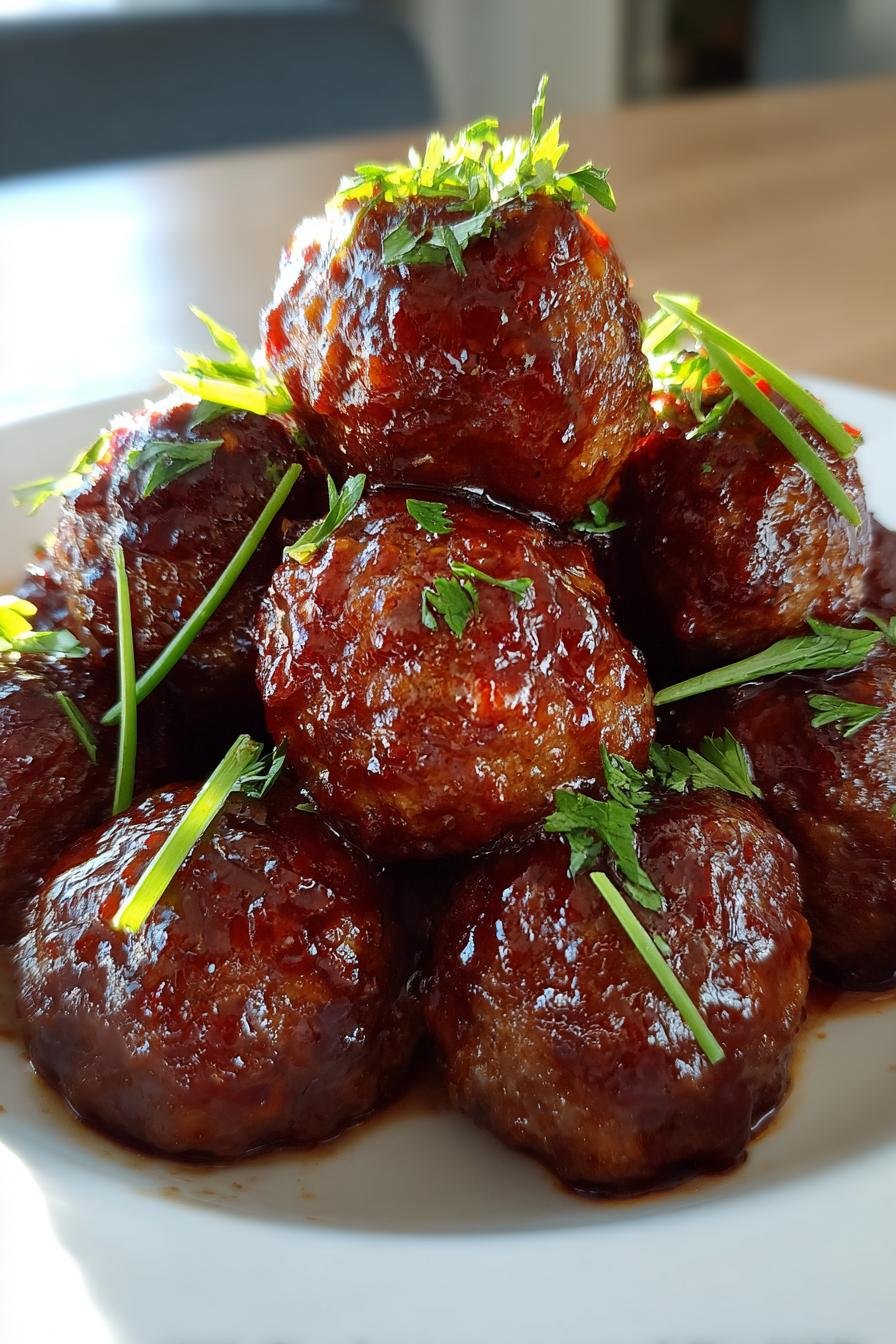 cranberry bourbon meatballs