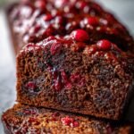 cranberry gingerbread loaf