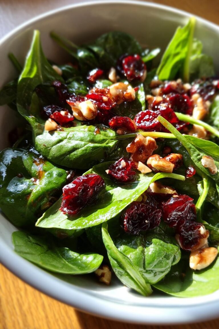 cranberry spinach salad