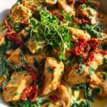creamy Tuscan chicken bowl