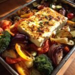 creamy baked feta winter veggies