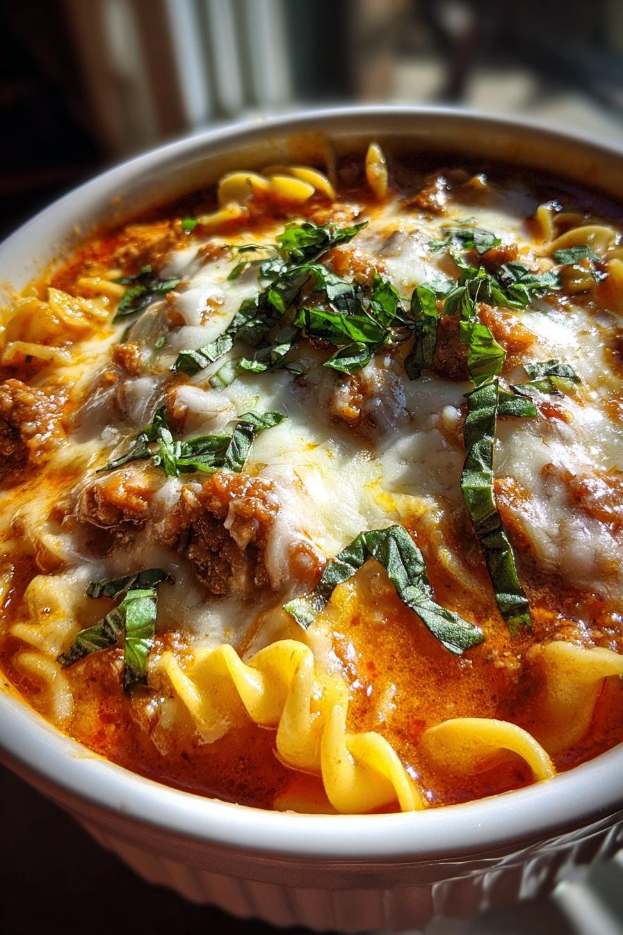 easy lasagna soup