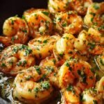 festive shrimp garlic skillet