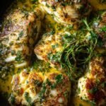 garlic butter cod skillet