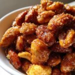 ginger caramel roasted nuts