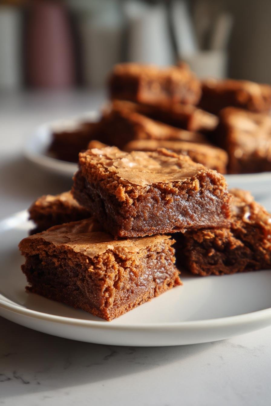 gingerbread brownie blondies