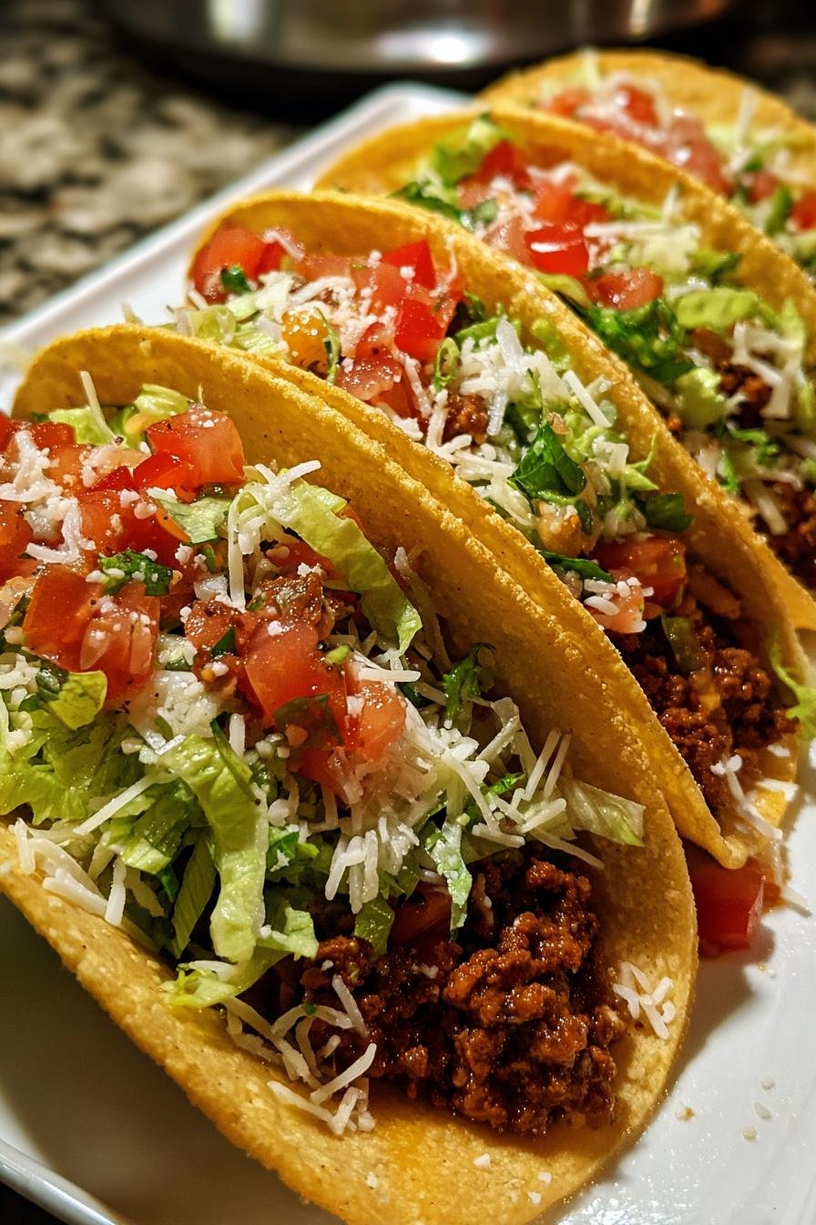 ground beef tacos