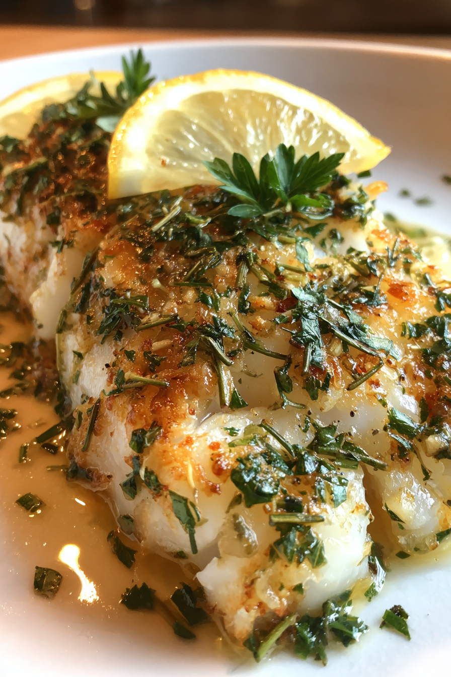 heart healthy baked cod with herbs recipe