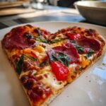 heart shaped pizza