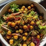 herb roasted chickpea salad