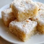 holiday coconut snow bars