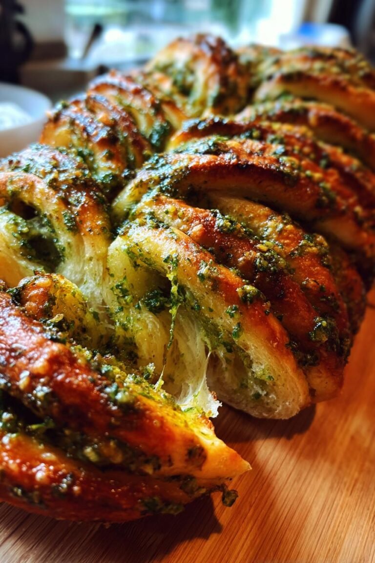 holiday pesto pull-apart tree