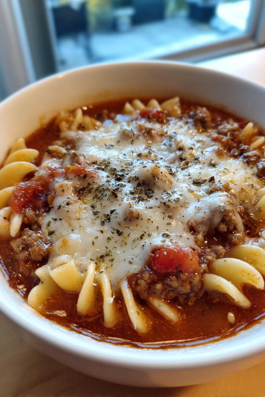 italian sausage lasagna soup