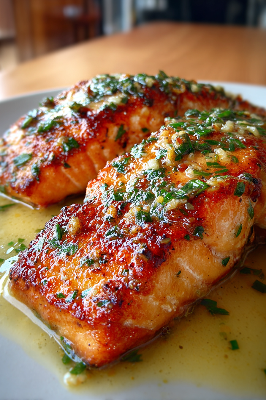 keto garlic butter salmon