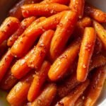 maple ginger glazed carrots