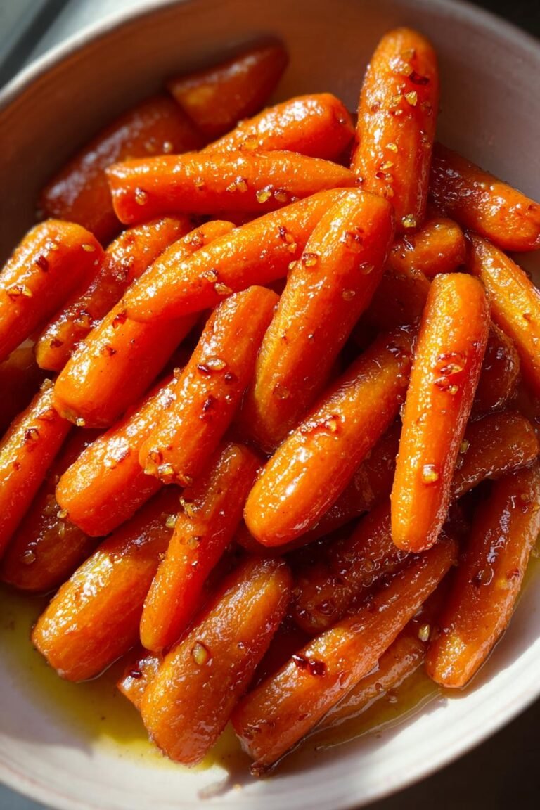 maple ginger glazed carrots