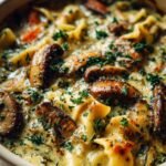 mushroom lasagna soup