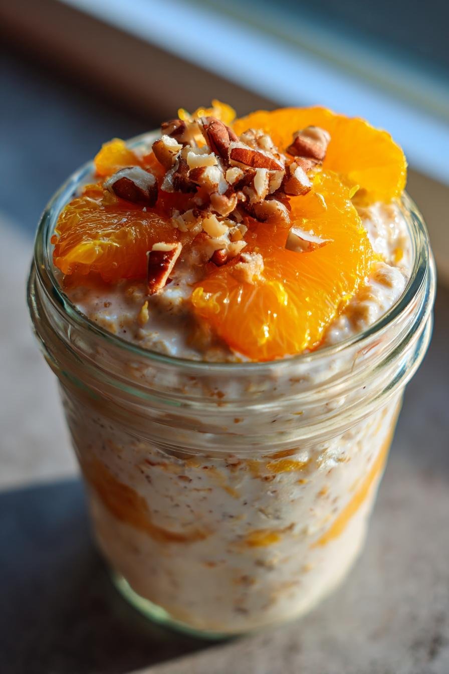 orange vanilla overnight oats