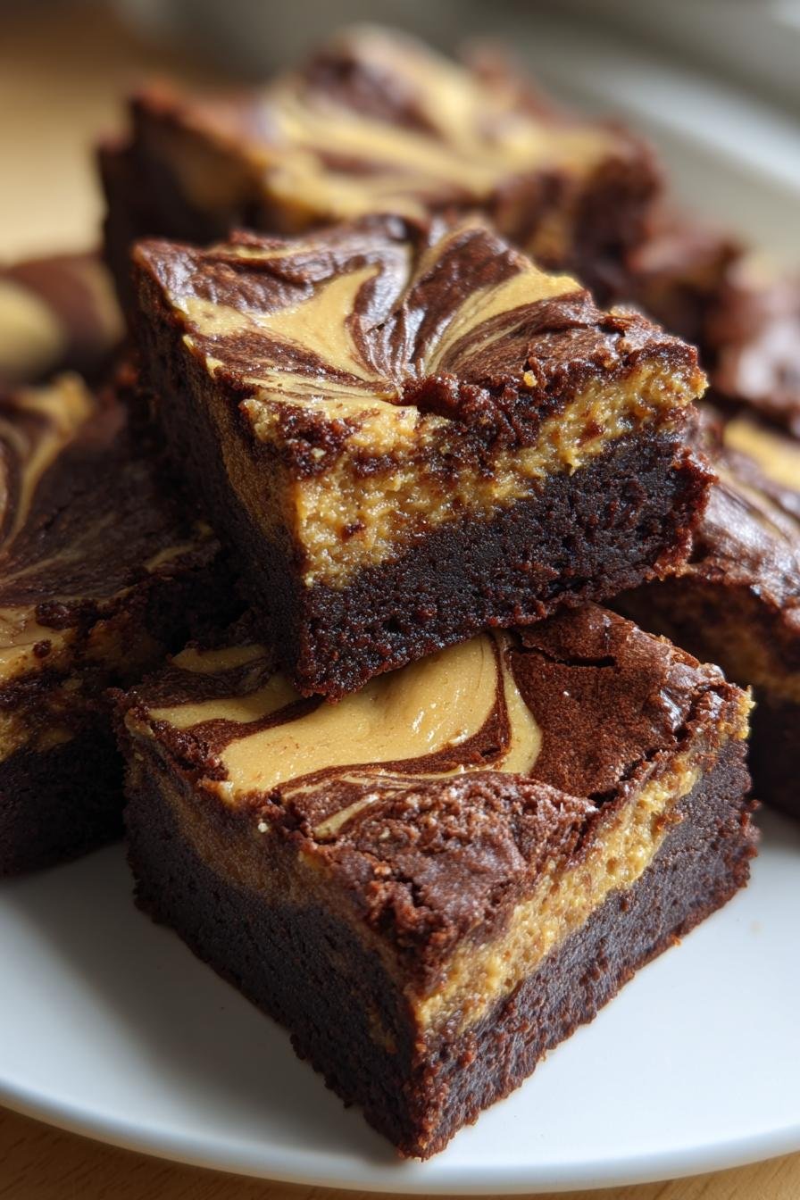 peanut butter swirl brownies
