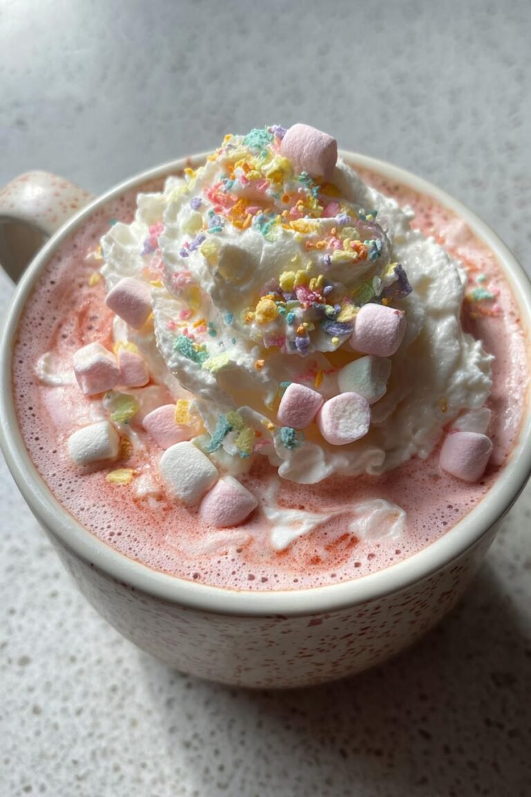 pink hot chocolate