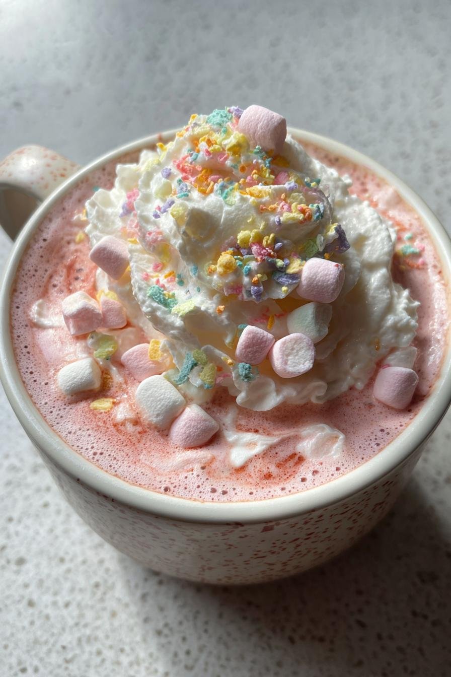pink hot chocolate