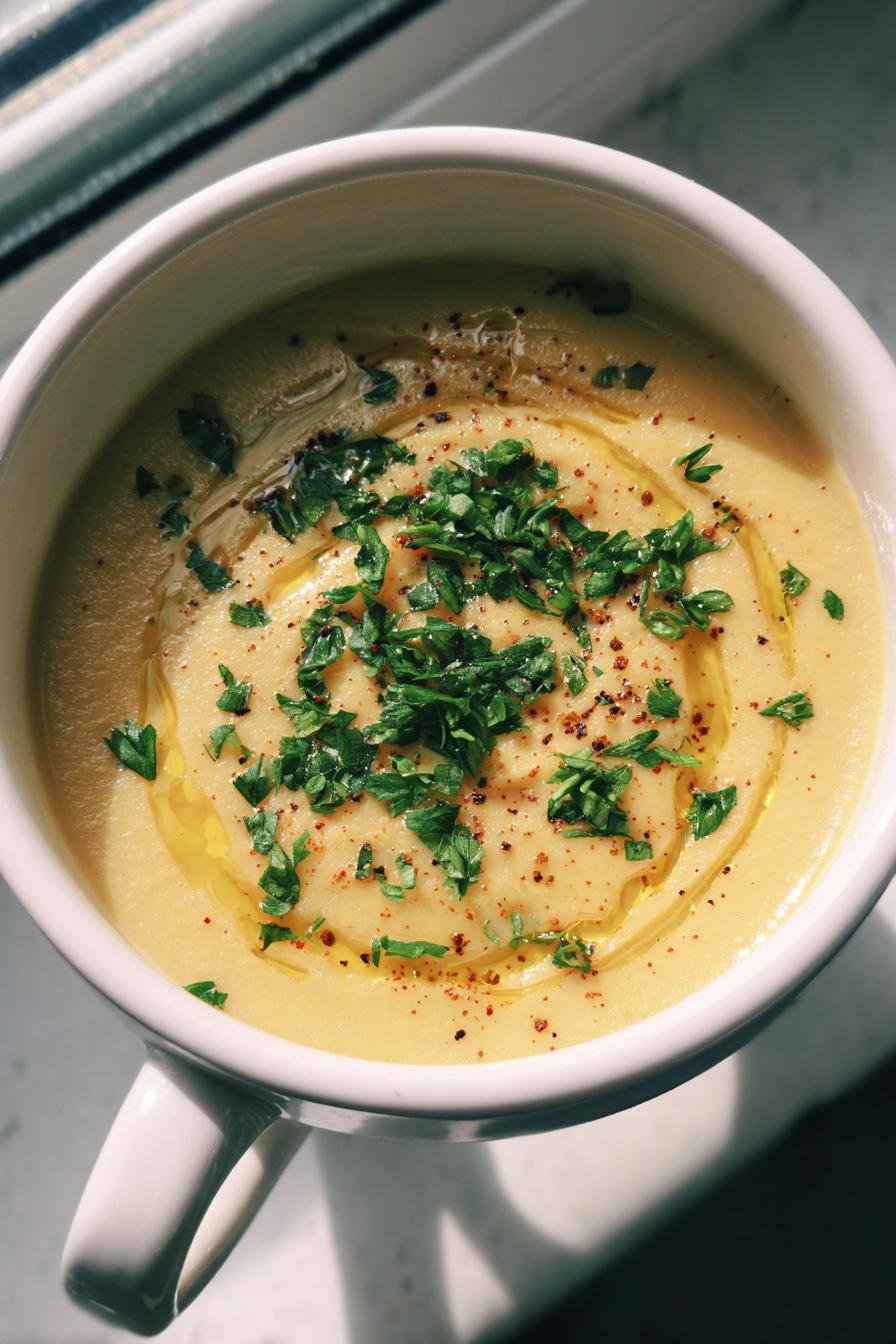 roasted garlic detox soup