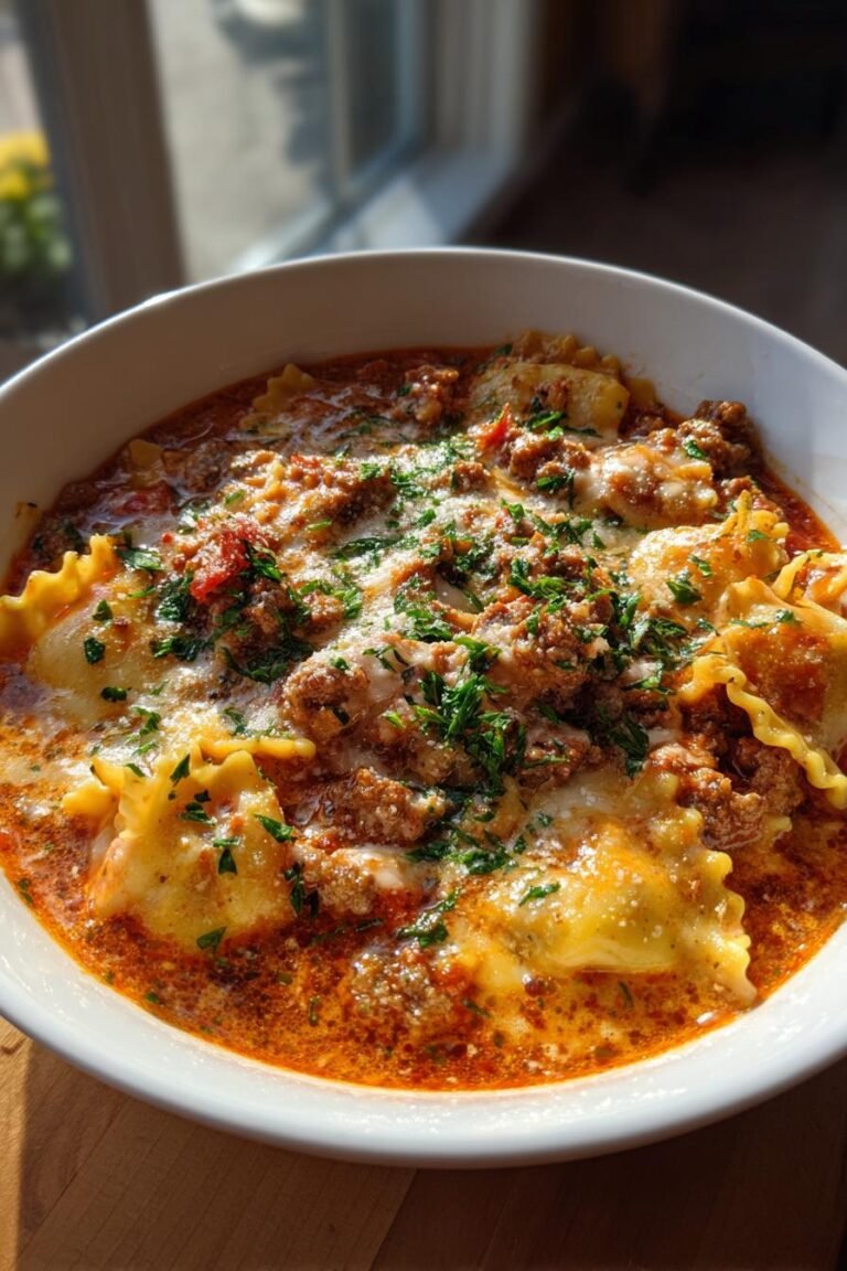 spicy lasagna soup