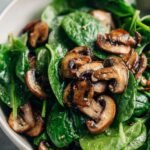 spinach mushroom salad