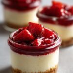 strawberry cheesecake jars