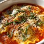 tomato basil lasagna soup